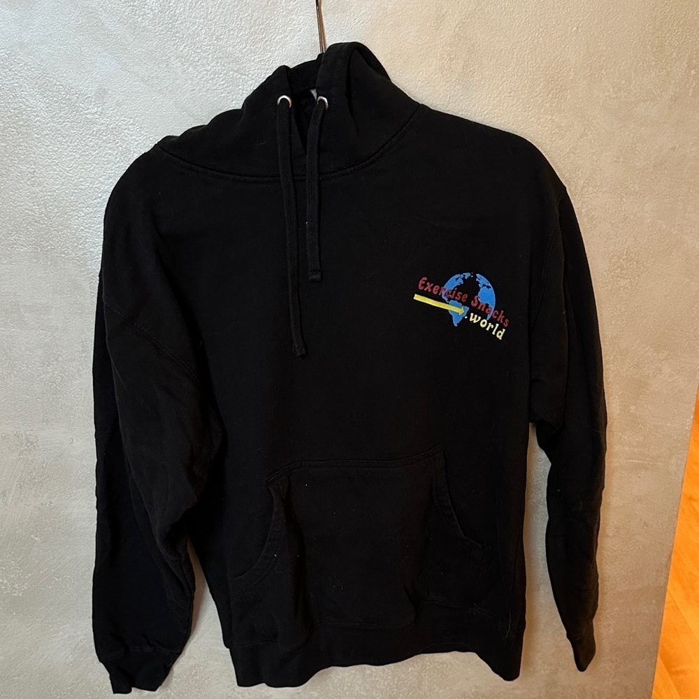 Exercise Snacks Black Hoodie - Picture 3 of 3